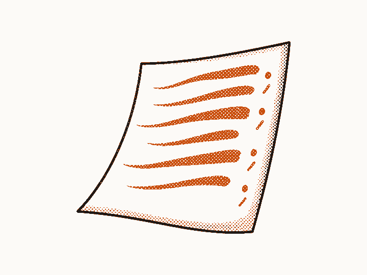A page of flowing right to left script with small marks where the voice should pause.
